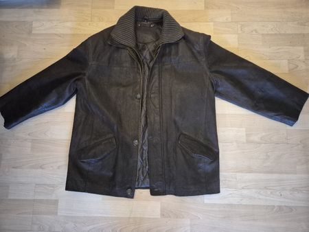 Herren Lederjacke dunkelbraun Grösse 50 Neu