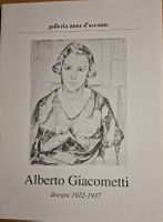 Alberto Giacometti Zeichnungen 1922-1937 Katalog nur 1500Stk