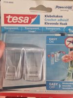 Tesa Klebehaken transparent 4 Stück neu