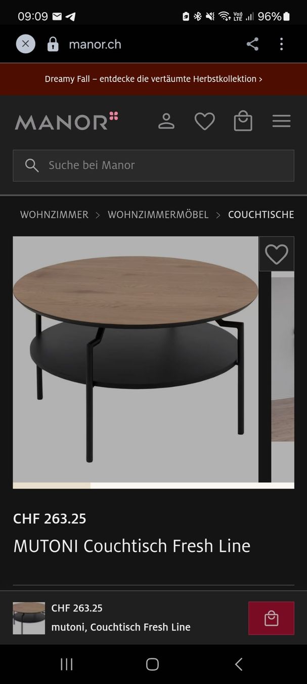 Mobili TV: Couchtisch Holzoptik mit Metallbeine – Usato da Rüti ZH venduto da Guapitos_on_Tour 5