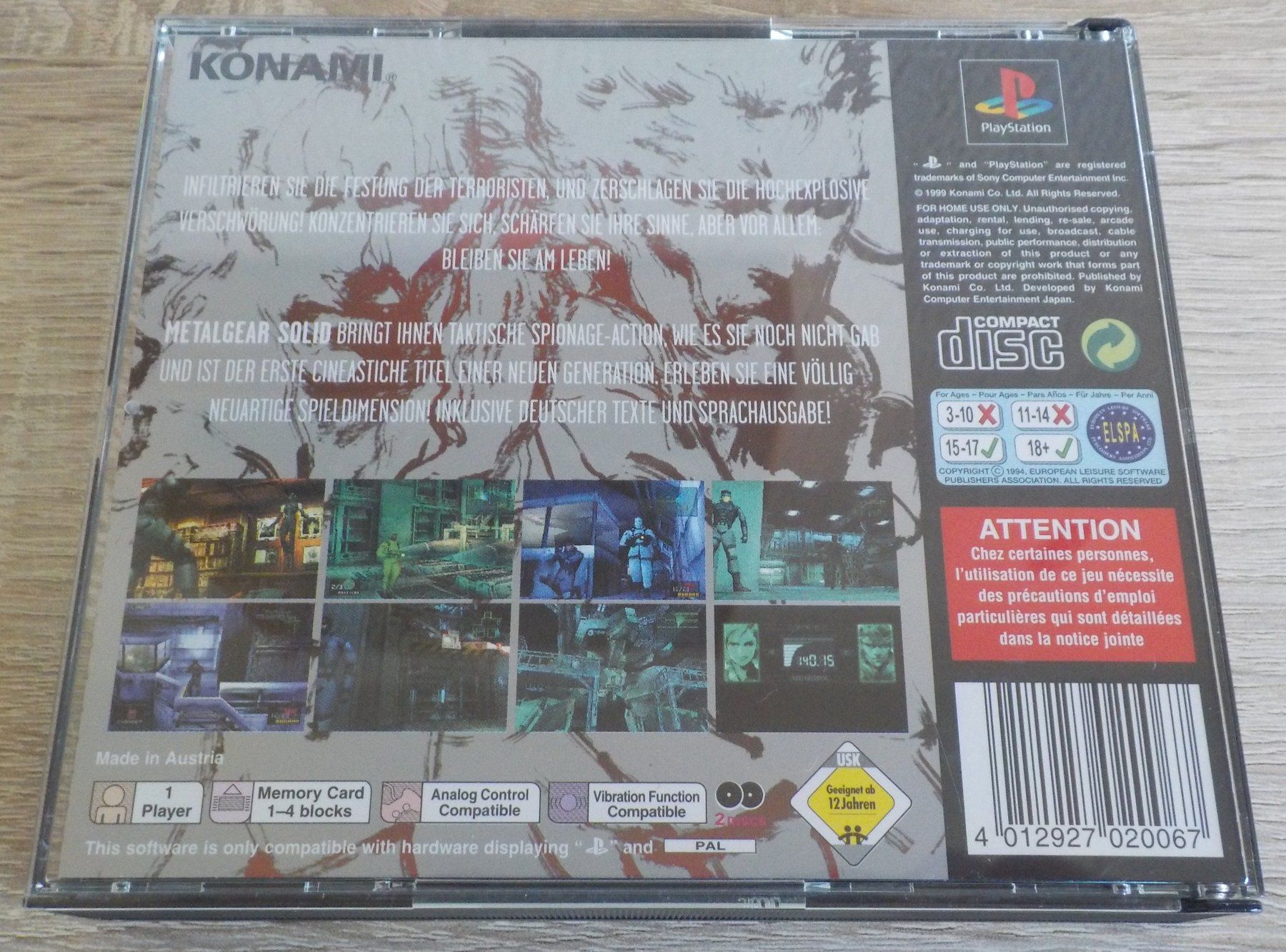 Sony Giochi: METAL GEAR SOLID...........Topzustand!!! – Usato da Reinach AG venduto da Masi 1