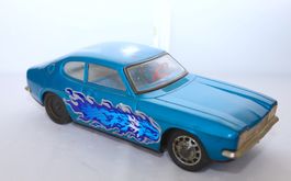 VINTAGE GROSSER BLECH FORD CAPRI GANZ METALL