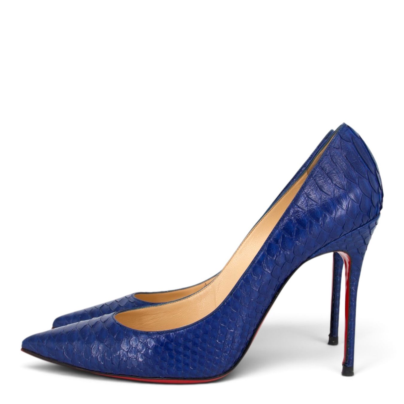 Christian Louboutin Scarpe da donna: Christian Louboutin Decollete Python blau Gr. 40 – Usato da Binningen venduto da Designerlabels 2