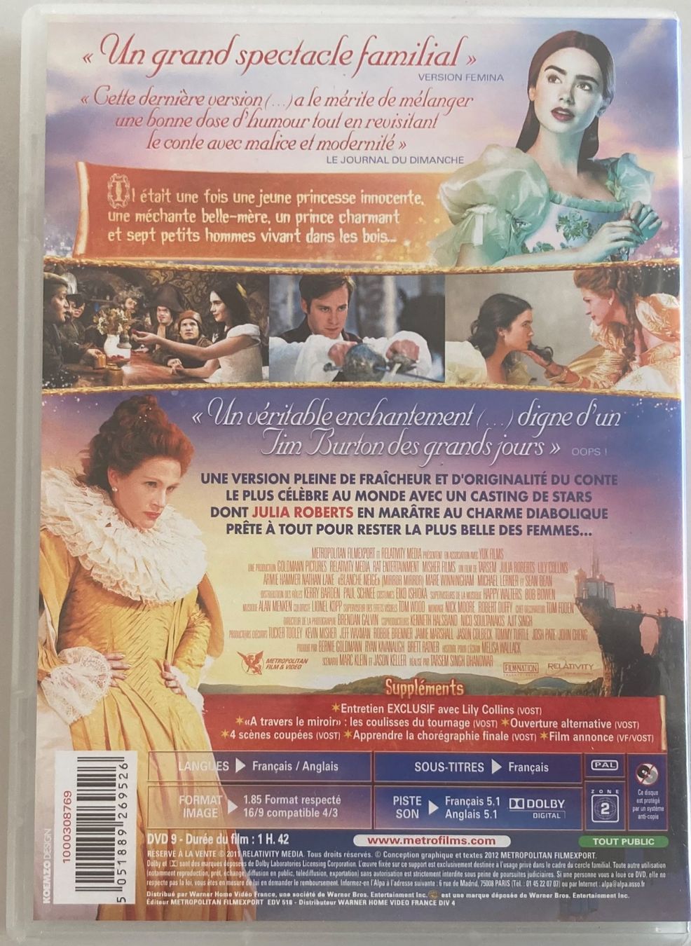 Alle DVDs: BLANCHE NEIGE – Gebraucht aus Poliez-Pittet von Newtown-Records 1