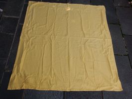 Tischtuch gelb uni ca 136 x 122 cm - Baumwolle?