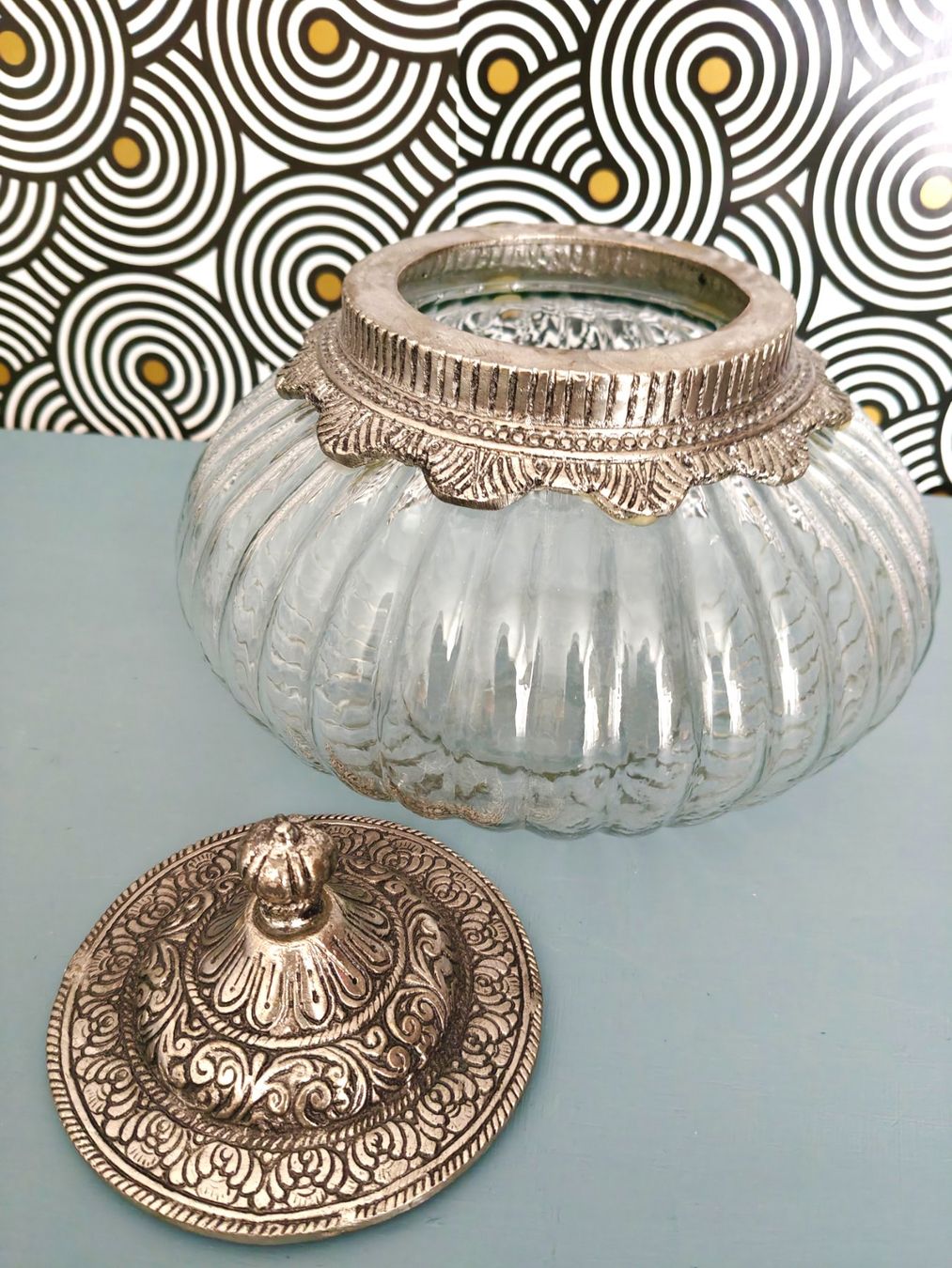 Zuckerdosen: Bonboniere - Glasdose - Nostalgisch – Neu (gemäss Beschreibung) aus Zürich von syjo33 2