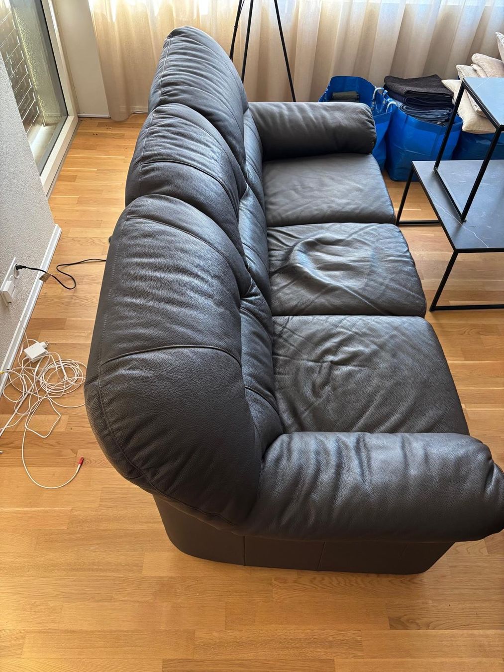 Sofas: Ledersofa schwarz / braun, 3 Komponenten – Gebraucht aus Burgdorf von reu_w68r 2