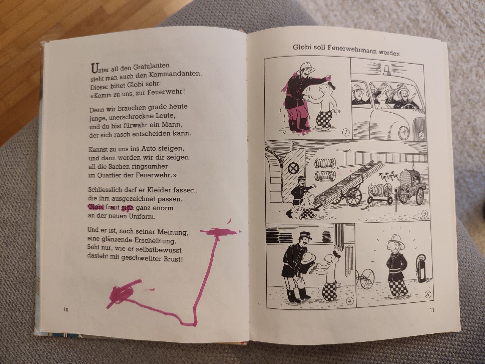 Fumetti: Globi bei der Feuerwehr - 1985 – Usato da Bougy-Villars venduto da Vogue 3