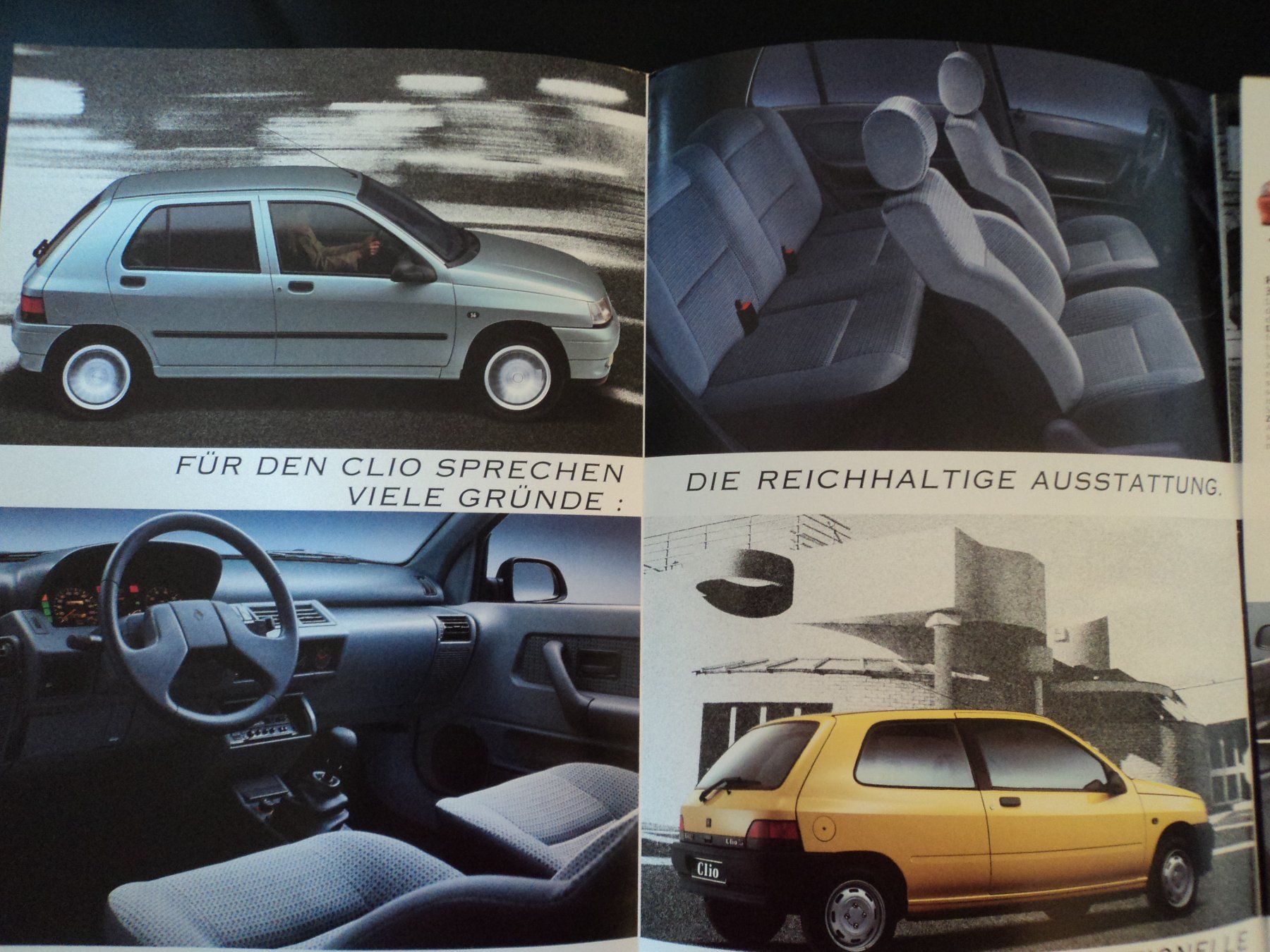 Renault Documenti: Prospekt Renault Clio 1991 – Usato da Schwarzenburg venduto da modelCARama 3