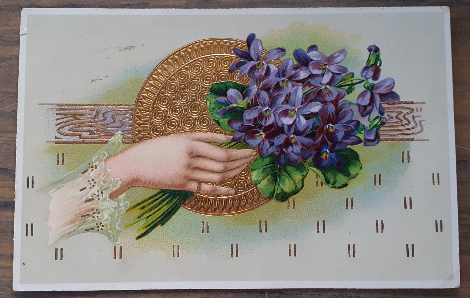 Cartoline postali: Ansichtskarte Blumen Veilchen antik – Usato da Mörschwil venduto da wunderkiste44