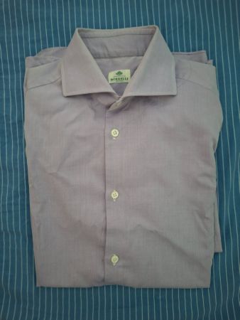 Luxus Shirt Borrelli Hemd Gr. 39 M handgefertigt Neu