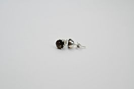 Ohrstecker Rauchquarz & Silber 925 (13526)