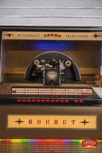 Jukebox: SoundLeisure Rocket  Vinyl medium oak – Usato da Schalunen venduto da schwabspielautomaten 2