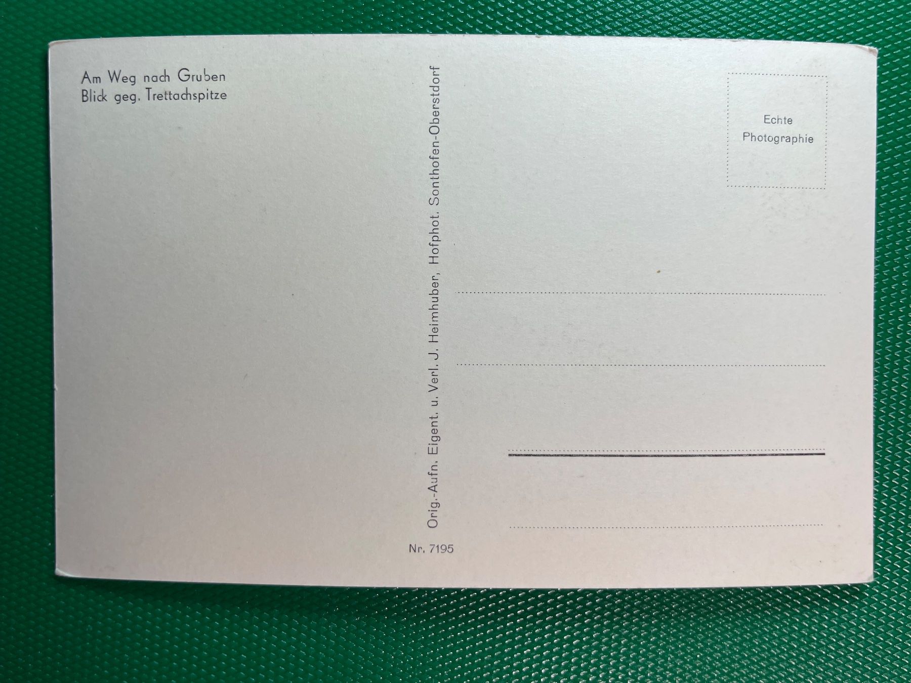 Cartes postales: Am Weg nach Gruben – D'occasion à Steg VS par danwer74 1