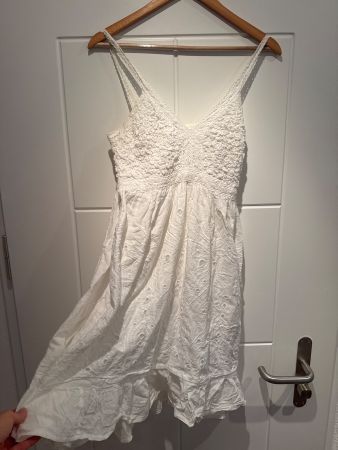 Kleid Sommer weiss Spitze Grösse M / L