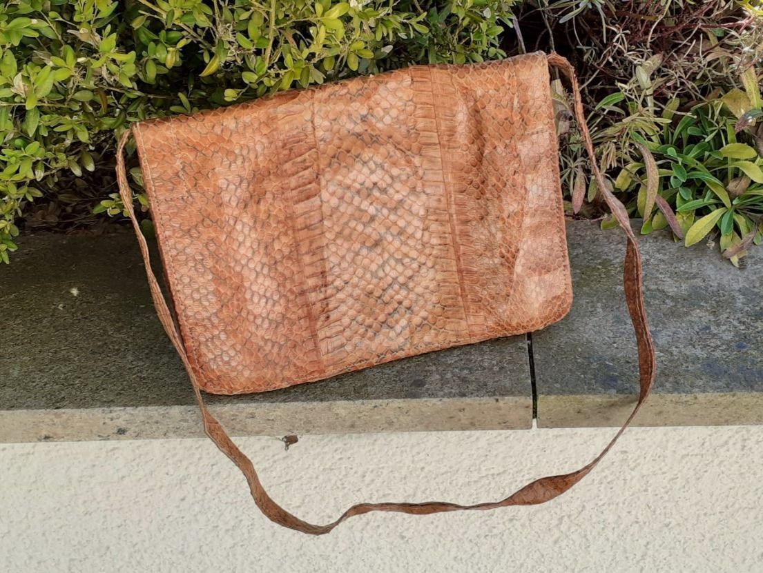 Borse da donna: Handtasche Vintage Schlangenleder 1970er – Usato da Mörschwil venduto da wunderkiste44 9
