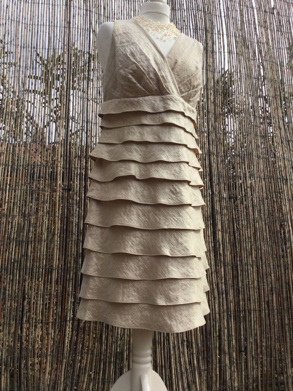 Vestiti: Robe dorée à froufrous SIXTH SENSE, taille L – Nuovo (secondo la descrizione) da Agiez venduto da chouchanelle 2