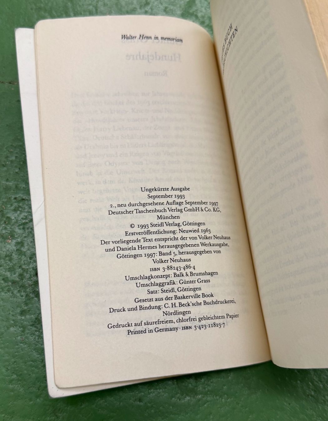Libri: Günter Grass: Hundejahre – Usato da Basel venduto da Ostschweiz06 1