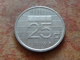 PAYS-BAS  Nederland  25  Cent  1996  (P)
