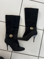 MK Stiefel Wildleder schwarz Gr. 8.5M Absatzschuhe Herbst