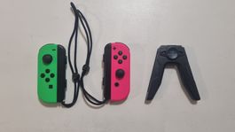 Nintendo Switch Joy Con Controllers Splatoon 2 + USB Duogrip
