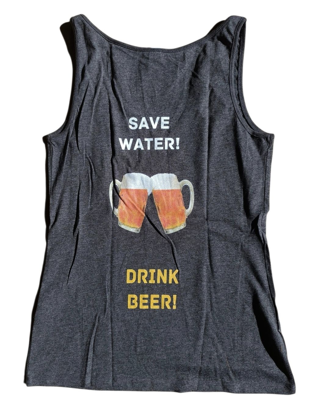 Top: Damen Tanktop dunkelgrau "Beer is Life" Bier – Nuovo (secondo la descrizione) da Gettnau venduto da Immortal_ 1
