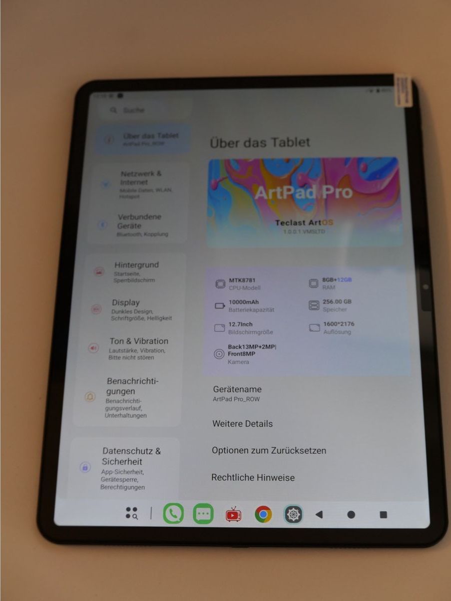 Tablet PC: Teclast Art Pad Pro 12,7“ – Neu und originalverpackt aus Winterthur von ray24