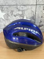 Casco da bici dAlpina blu, taglia S, usato ma sicuro. 46