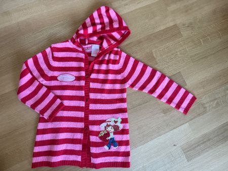 Strickjacke Erdbeer Gr 110/116
