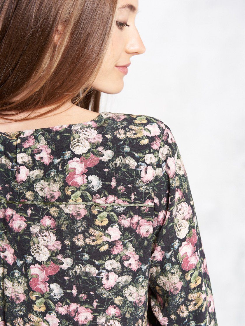Nile Camicette: Nile Luxus Bluse mit Blumenmuster Rosen S – Nuovo (secondo la descrizione) da St. Gallen venduto da Hereplaysmusic 3