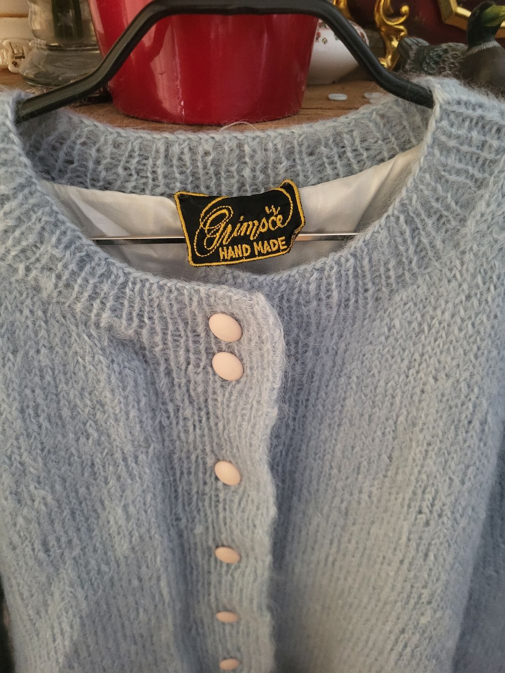 Giacche: Grimsoe Hand Made Strickjacke Hellblau, Vintage Stil – Nuovo (secondo la descrizione) da Winterthur venduto da rab_tr8n 1