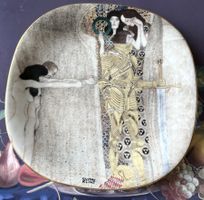 Klimt G. Wandteller Lilien Porz. 8. Ausgabe Die Sehnsucht