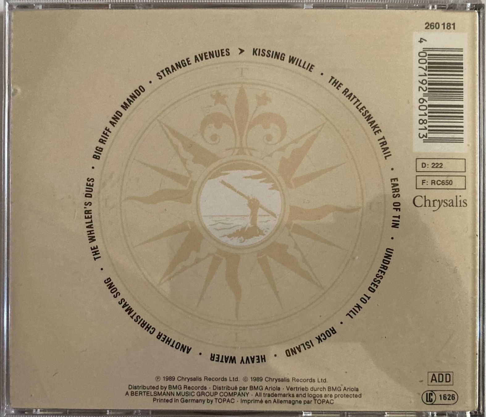 CD: JETHRO TULL - ROCK ISLAND – Usato da Poliez-Pittet venduto da Newtown-Records 1