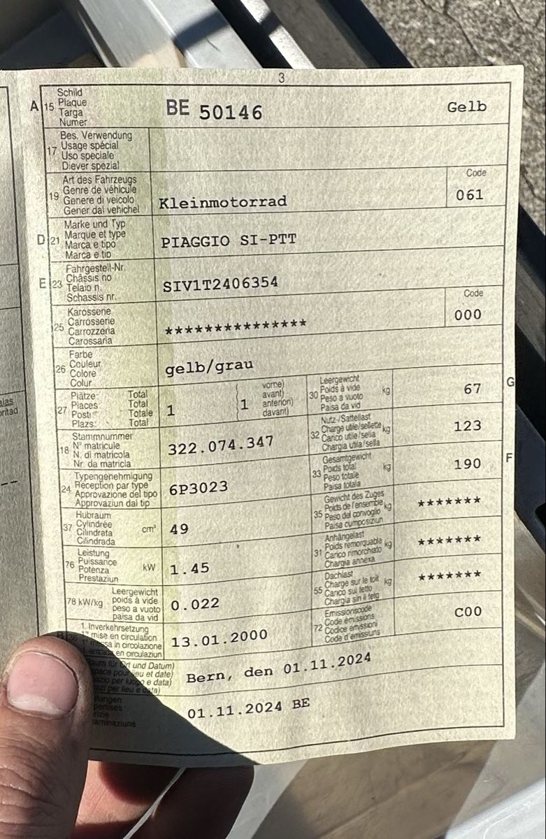 Piaggio Ciclomotori: 2x Piaggio Si-PTT – Usato da Wiedlisbach venduto da Golf1-112 5
