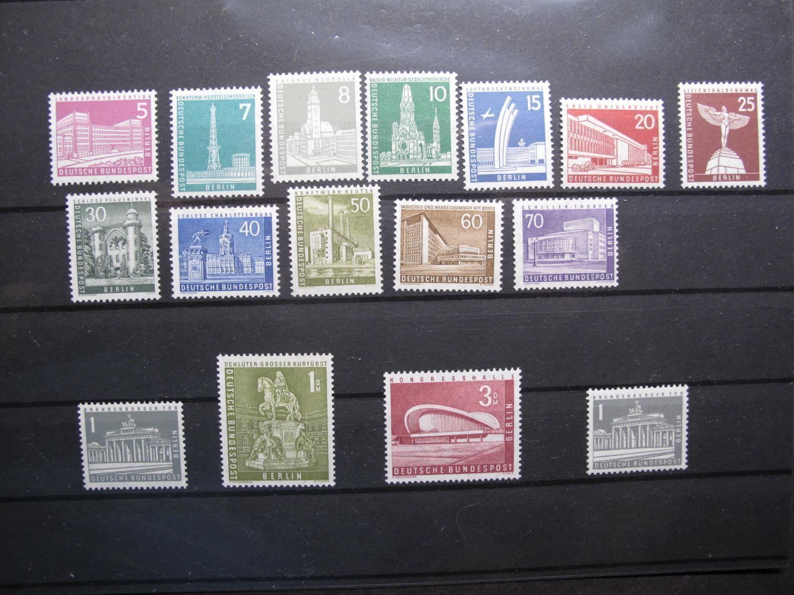 Tutti i francobolli: Berlin 1956 Berliner Stadtbilder II ** – Usato da Wil SG venduto da fva01 1