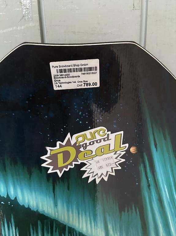 Board: Lib Tech Orca 144cm Snowboard  – Nuovo e nell'imballaggio originale da Gstaad venduto da Pure_Snowboarding 1