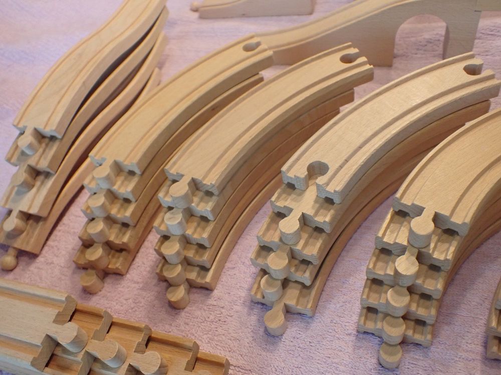 28-tlg. Schienenadapter Für Holzeisenbahn - Kompatibel Mit Brio & Eichhorn