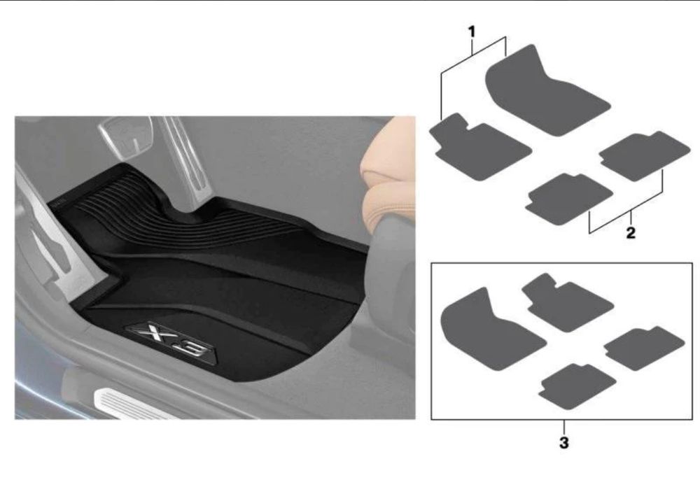 BMW X3 Winter floor mats Kaufen auf Ricardo