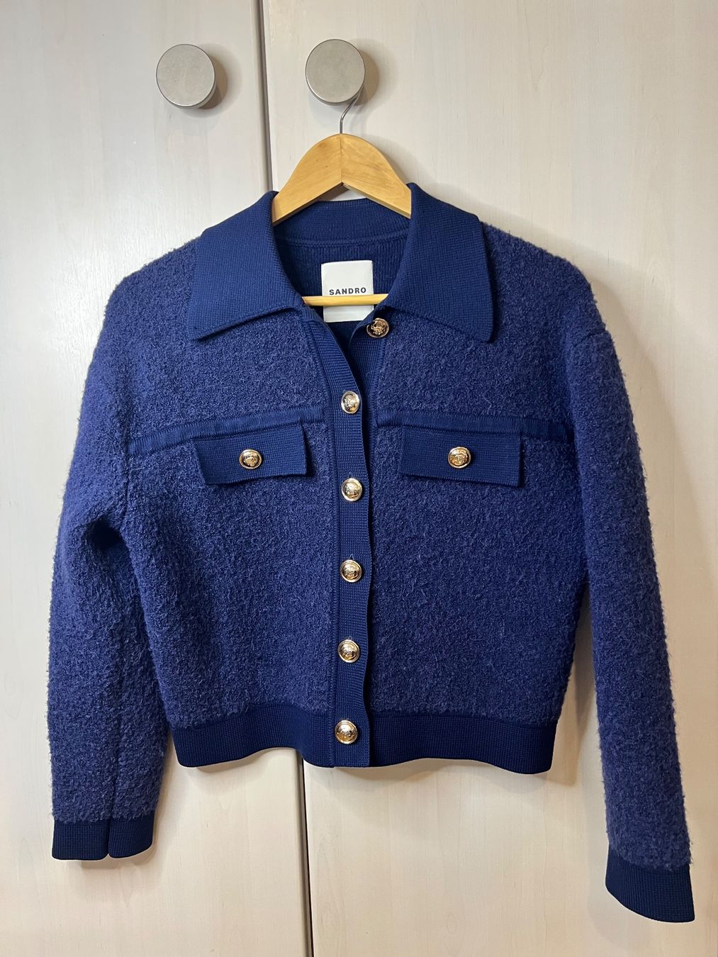 Sandro Giacche: Veste Sandro, bleu marine, taille S – Usato da Onex venduto da Alachio