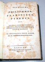 Plutarchi Philopoemen, Flaminius, Pyrrhus, Erstausgabe 1826