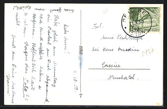 Cartoline postali: AK Detligen, Panorama, 1950 – Usato da Berlin venduto da bartko-reher 1