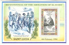 Block "Abschaffung der Sklaverei". St. Lucia.