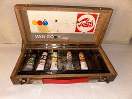 Ancienne boite d'artiste peintre