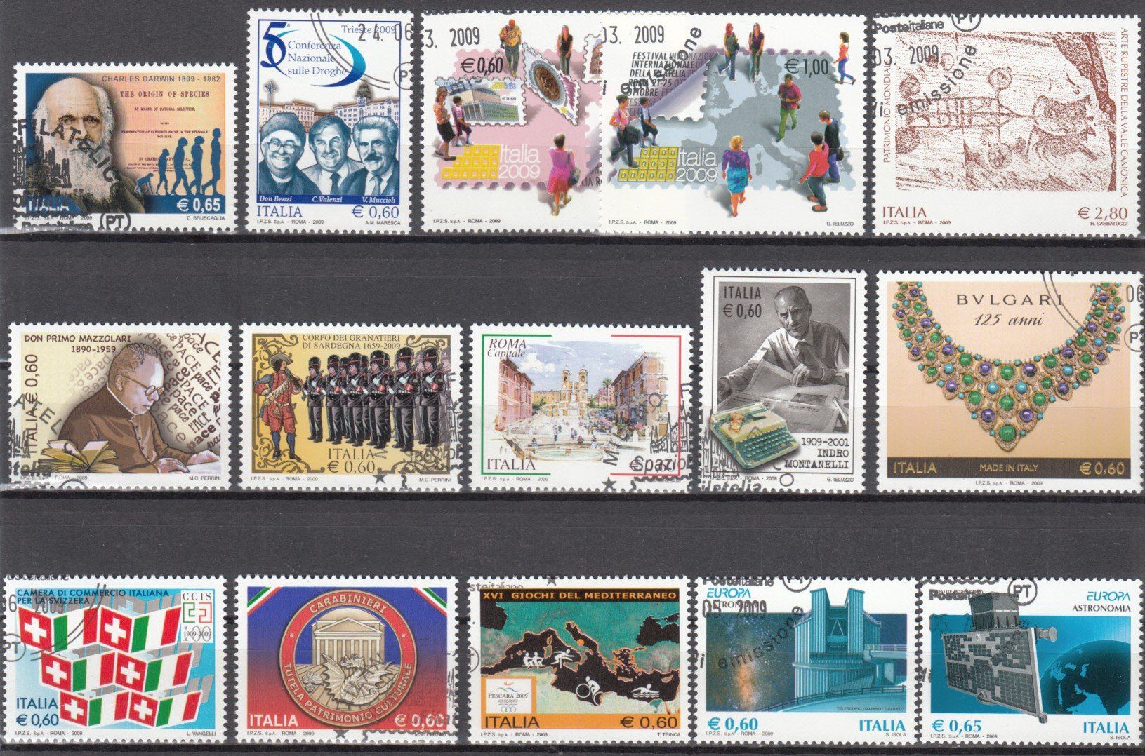 Tutti i francobolli: Italien 2009 mit ET – Usato da Bürglen TG venduto da StampGraf 1