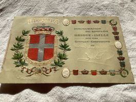 Simplon tunnel voir oblitération bleue violette 1906