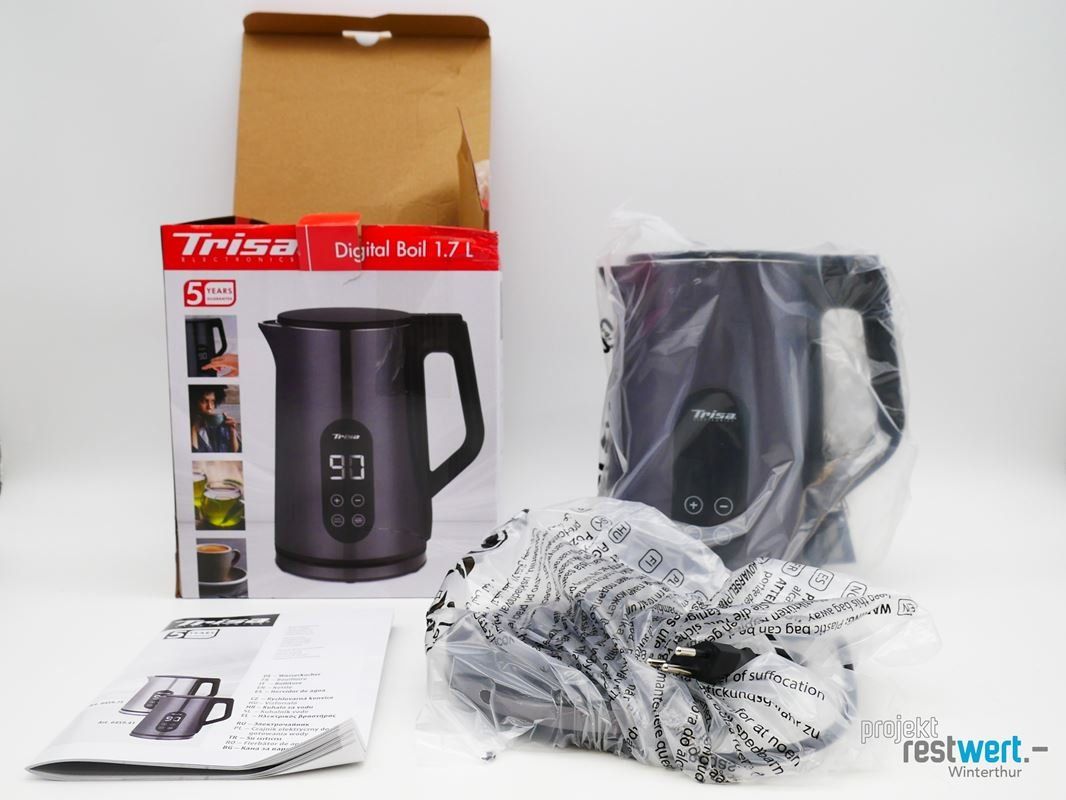 Trisa Bouilloires électriques: TRISA ELECTRONICS Digital Boil Wasserkocher 1.7 L – Neuf (Voir description) à Winterthur par Restwert_Winterthur 3