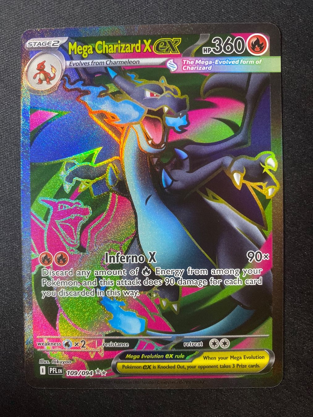 Pokémon Carte collezionabili: Mega Charizard X ex 109 - Glurak - Phantasmal Flames - EN – Nuovo (secondo la descrizione) da Hausen AG venduto da Shrade