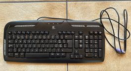 Clavier filaire Logitech noir avec connecteur PS/2