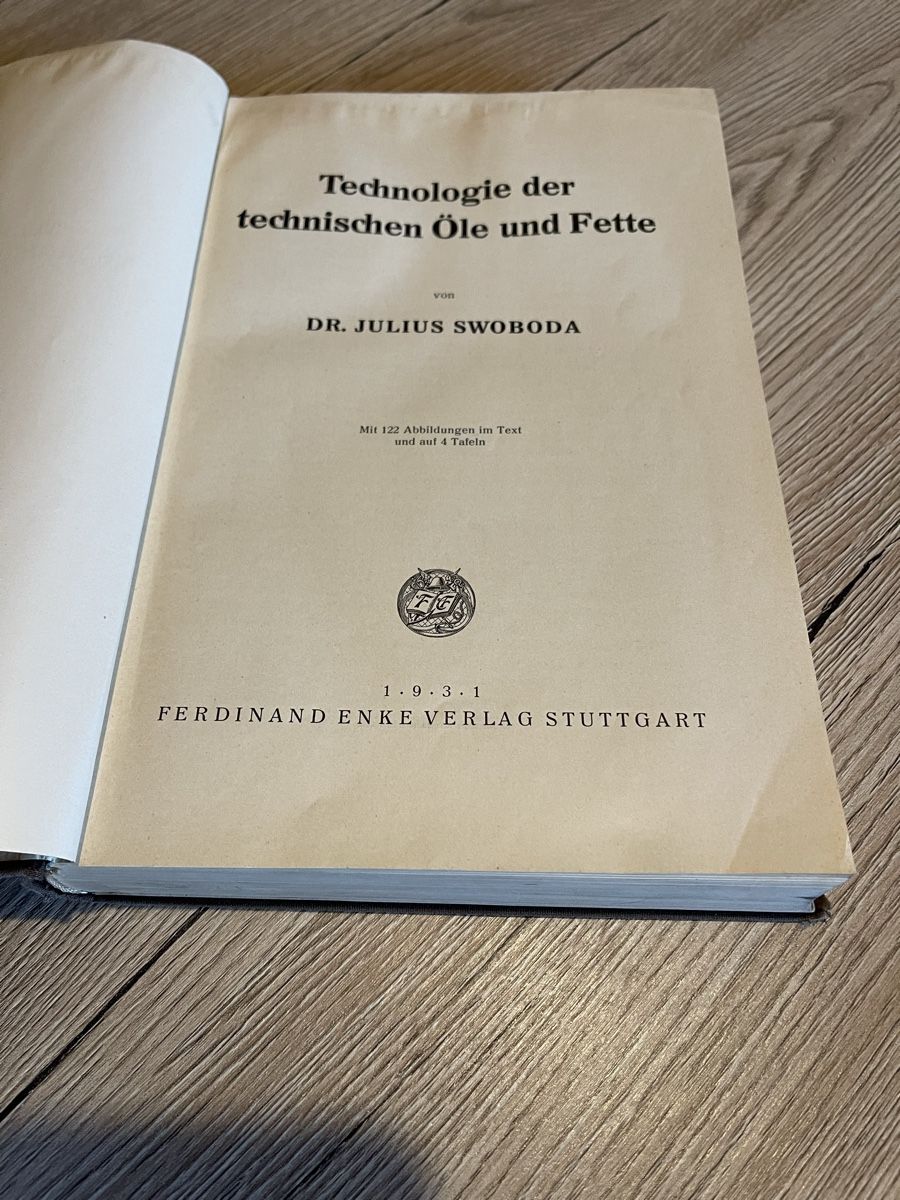 Libri: Technologie der technischen Oele und Fette – Usato da Fahrni b. Thun venduto da ams_56jv 1