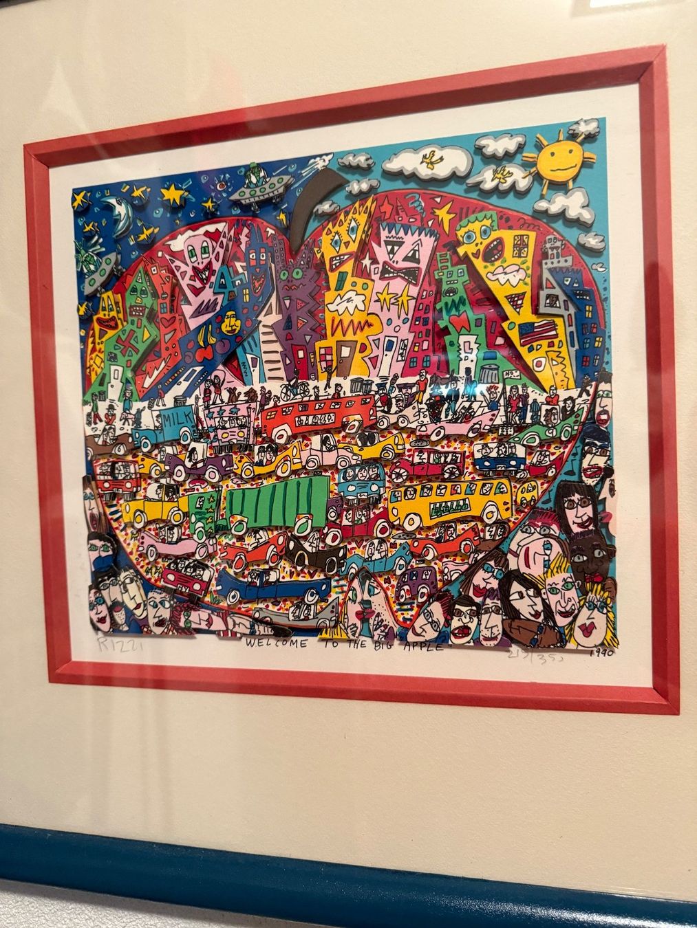 James Rizzi 3D Grafik Welcome to the Big Apple sig+nr,1990